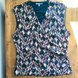 Anne Klein Faux Wrap Top